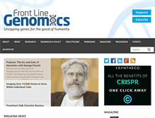 Tablet Screenshot of frontlinegenomics.com